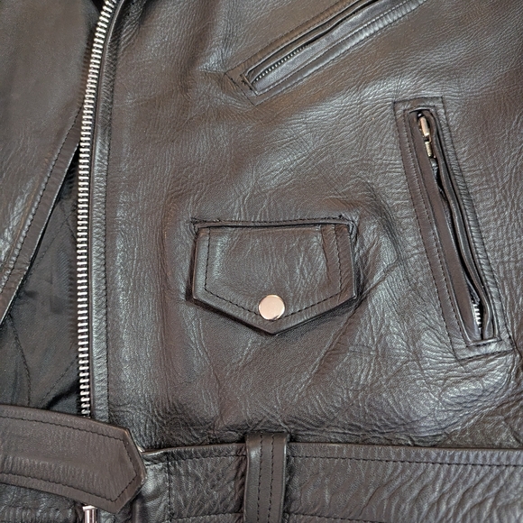 River Road Leather Jacket size 50 - Picture 4 of 6